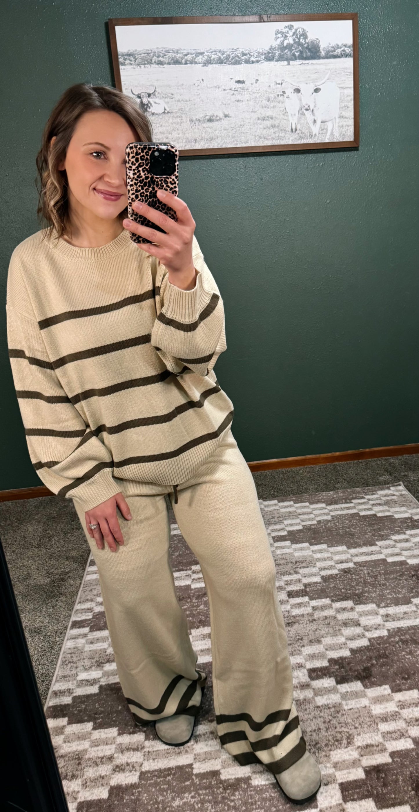 Cozy Striped Lounge Set