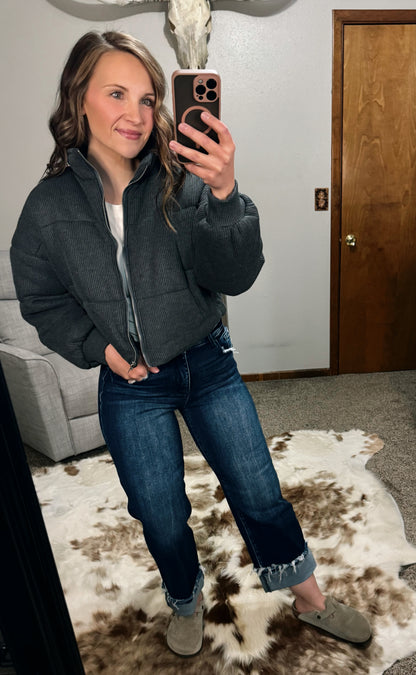 Corduroy Puffer Jacket
