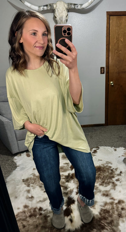 Ribbed Knit Oversized Tunic