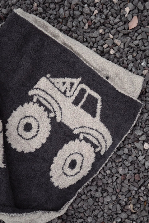 Monster Truck Plush Blanket
