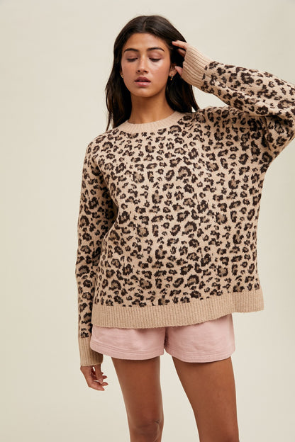 Leopard Knit Sweater