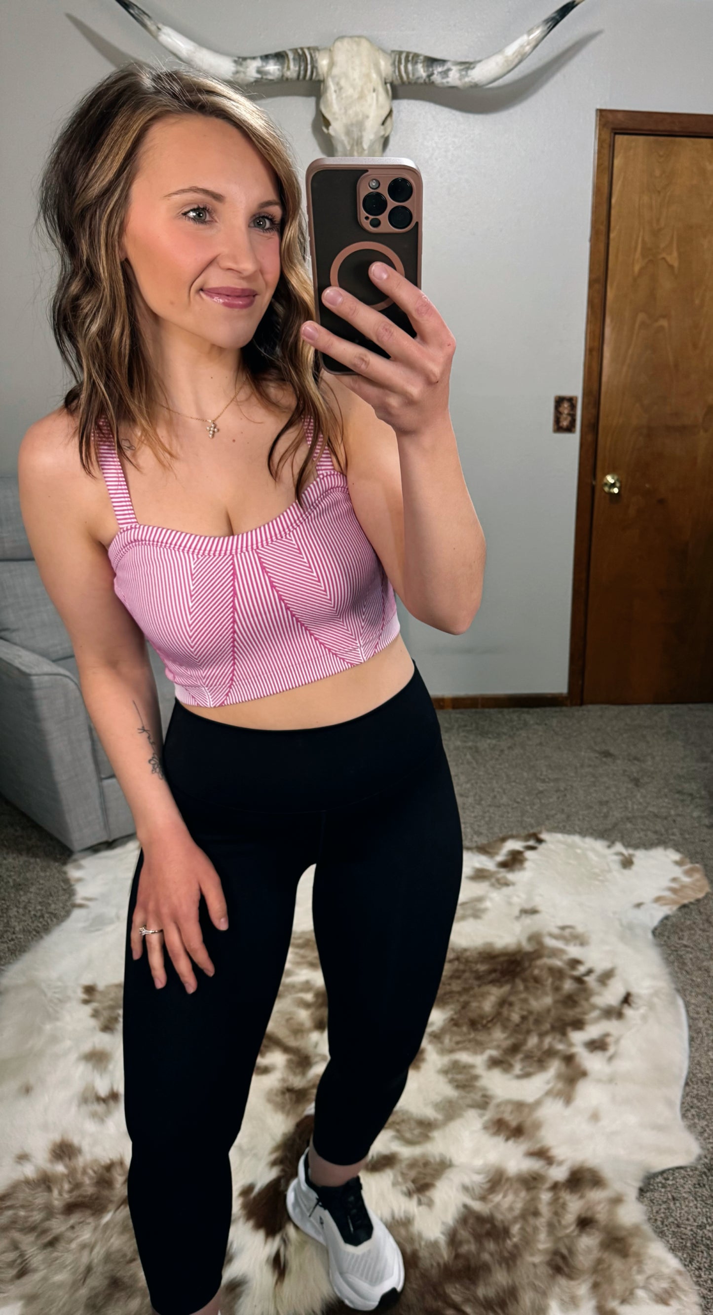 Sweetheart Crop Bra Tank – Hot Pink