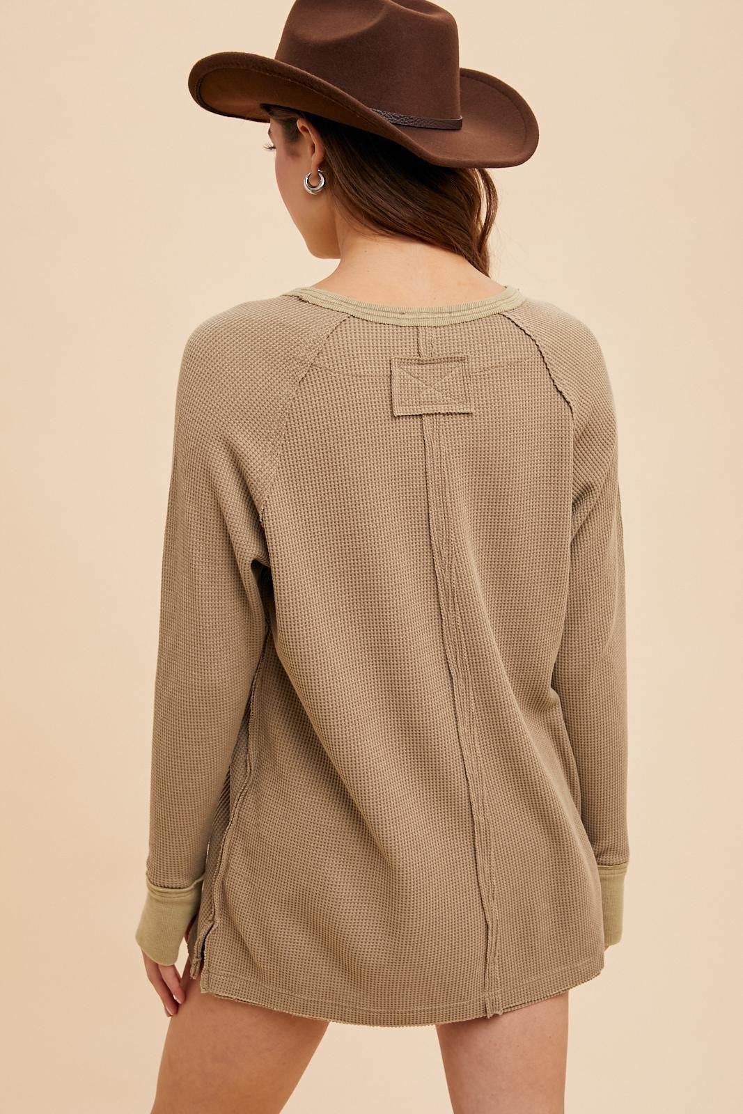 Taupe/Olive Thermal Tunic