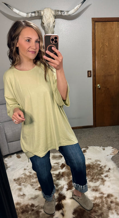 Ribbed Knit Oversized Tunic