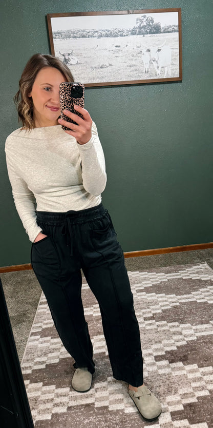 Mineral Washed Barrel Pants