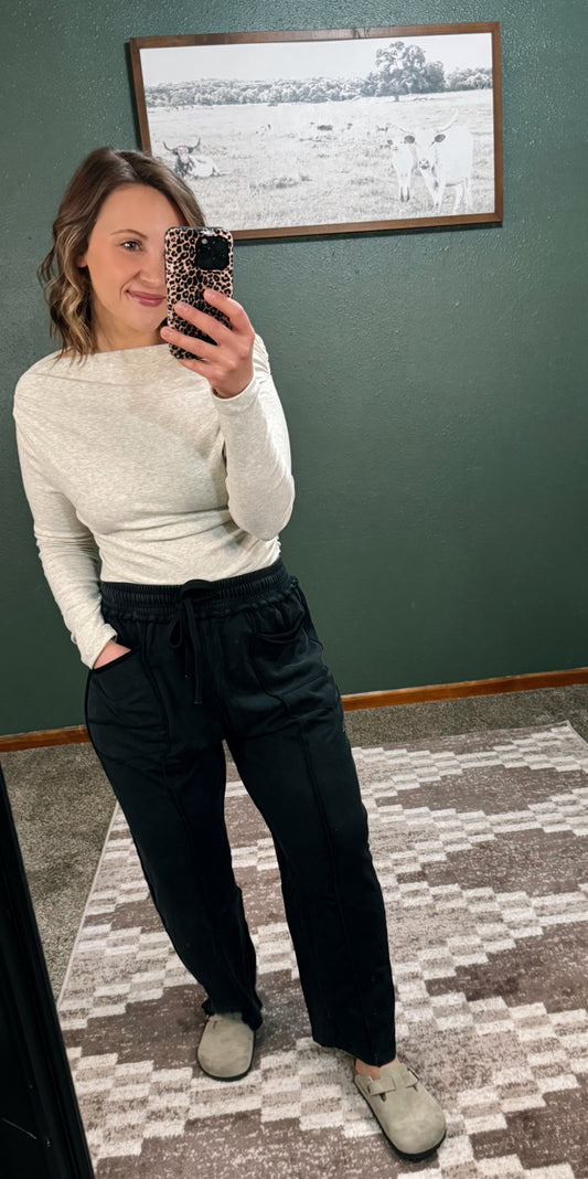 Mineral Washed Barrel Pants