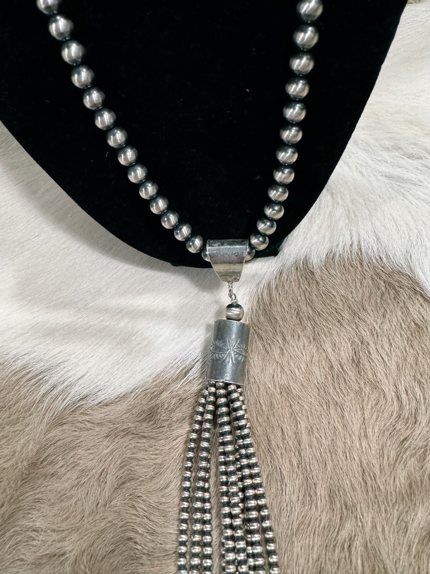 Sterling Silver & Tassel Necklace