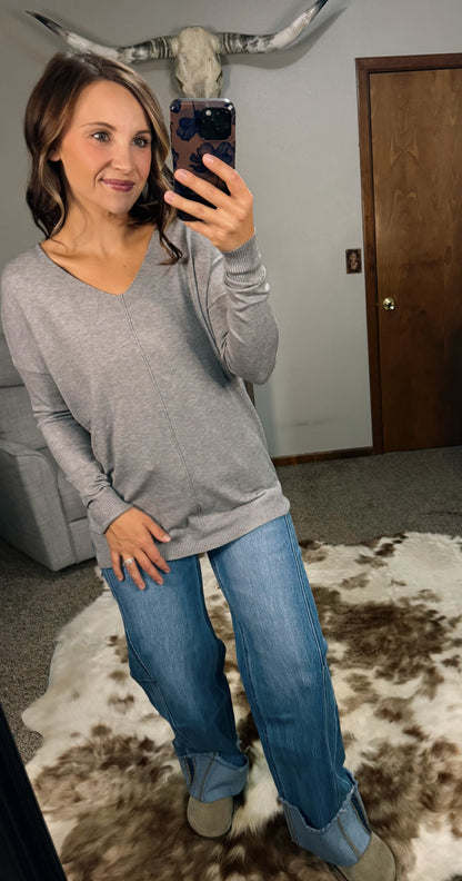 V-Neck Line Sweater