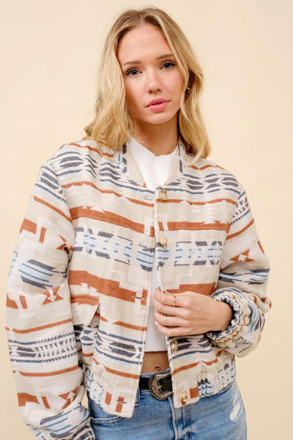 Aztec Bomber Jacket