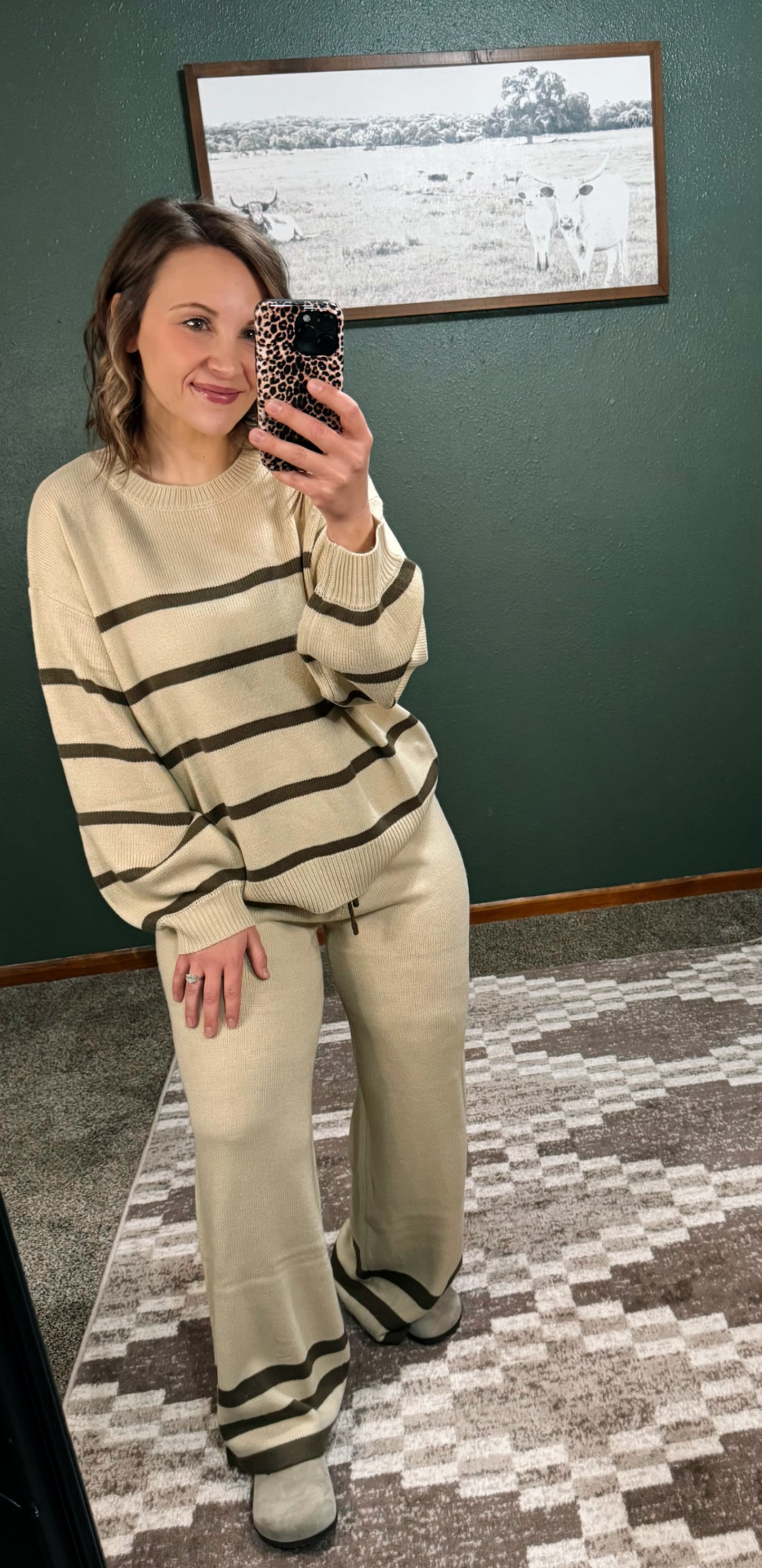 Cozy Striped Lounge Set