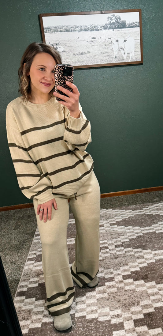 Cozy Striped Lounge Set