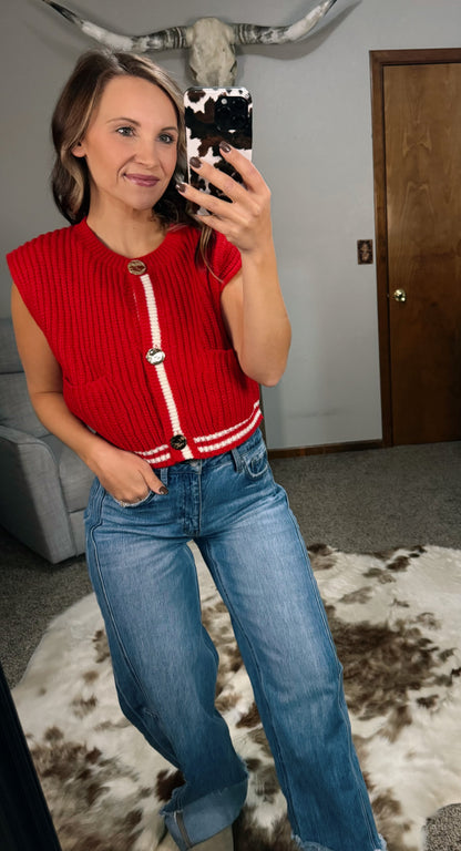 Knitted Sweater Vest