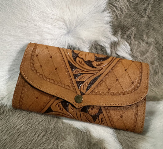 Leather Tooled Wallet #2
