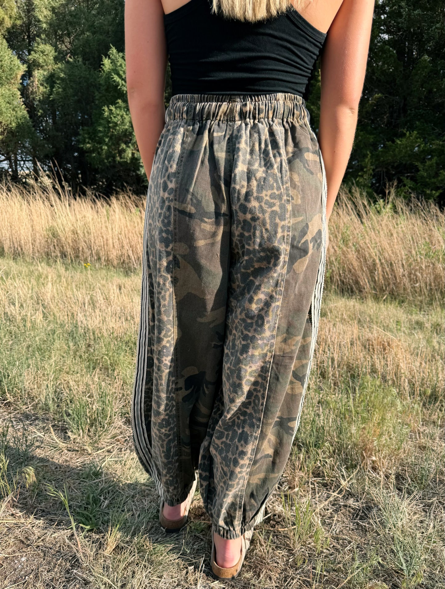 Camo & Leopard Jogger Pants