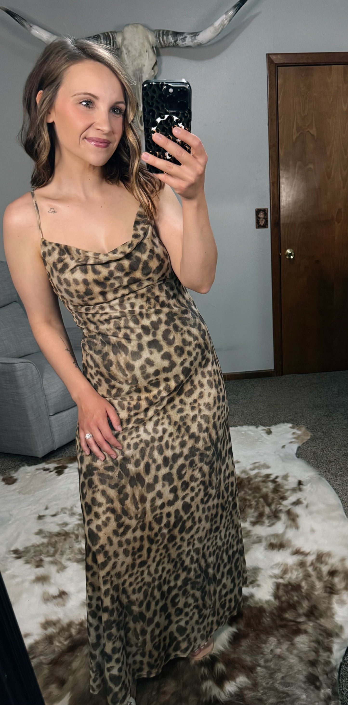Leopard Print Maxi Dress
