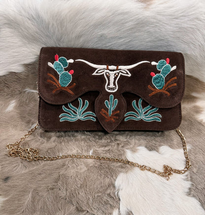 The Longhorn & Cactus Purse