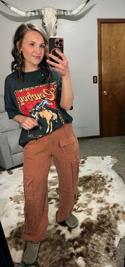 Mineral Washed Cargo Pants