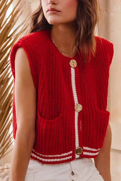 Knitted Sweater Vest