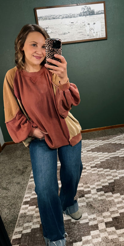 Stitched Seam Pullover