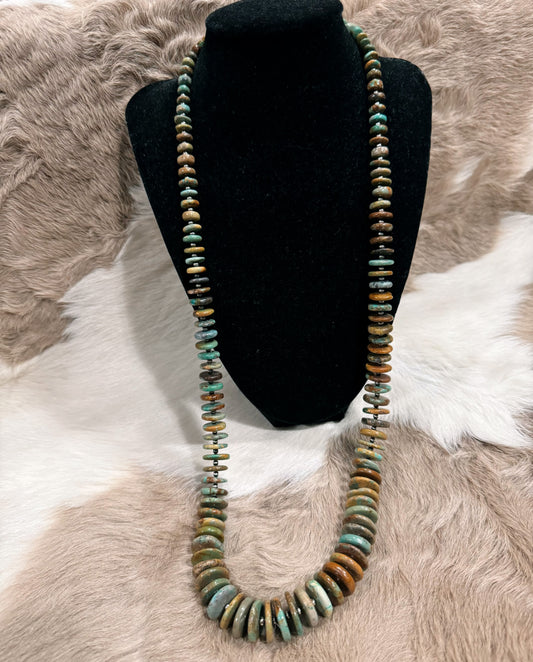 Graduated Turquoise & Navajo Pearl Necklace