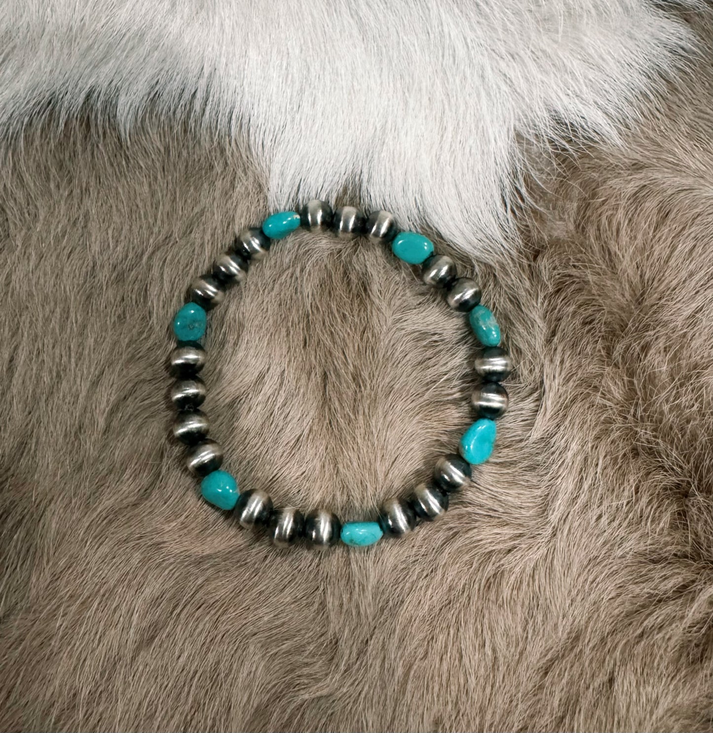 Navajo Pearl & Turquoise Bracelet