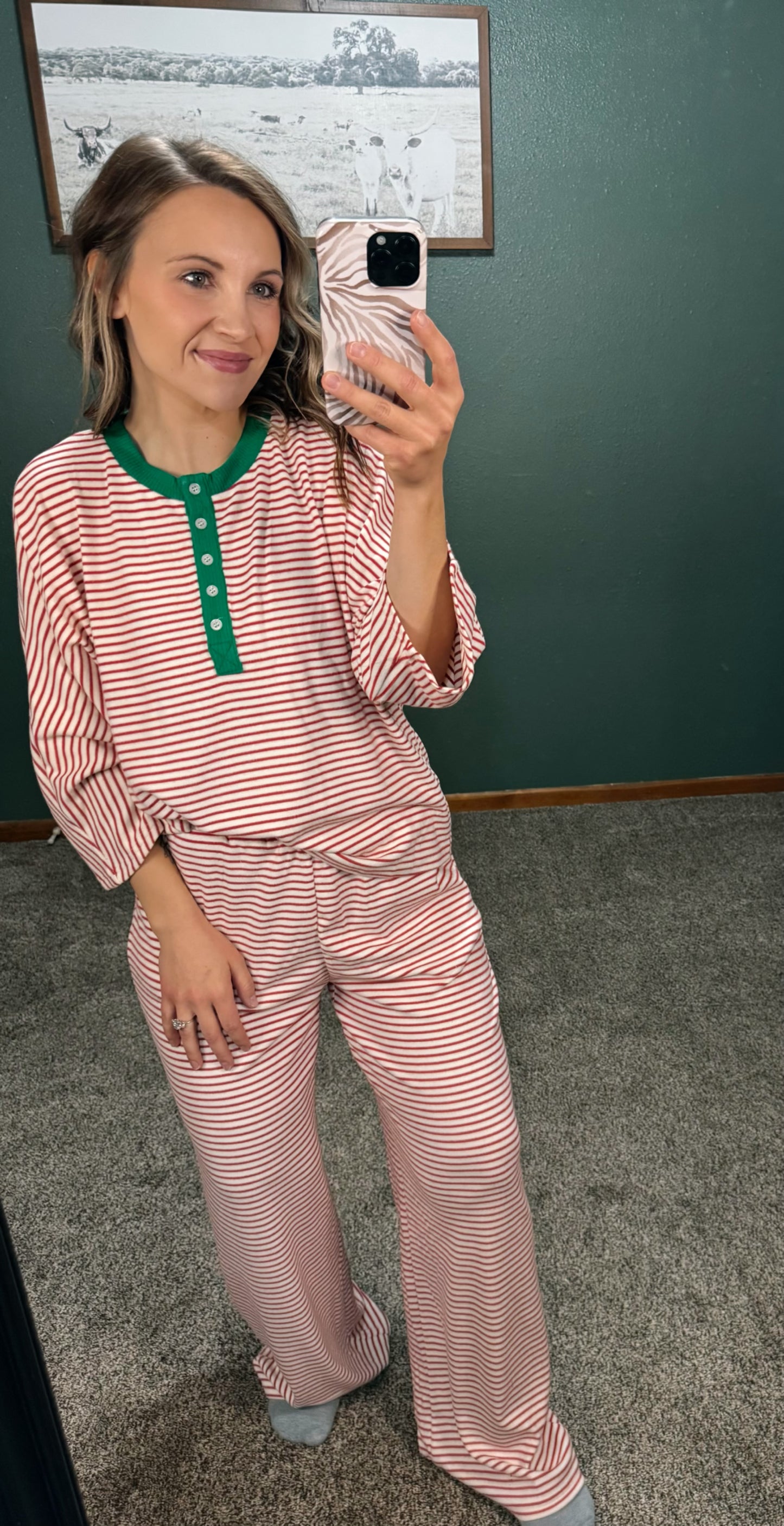 Striped Pajama Set