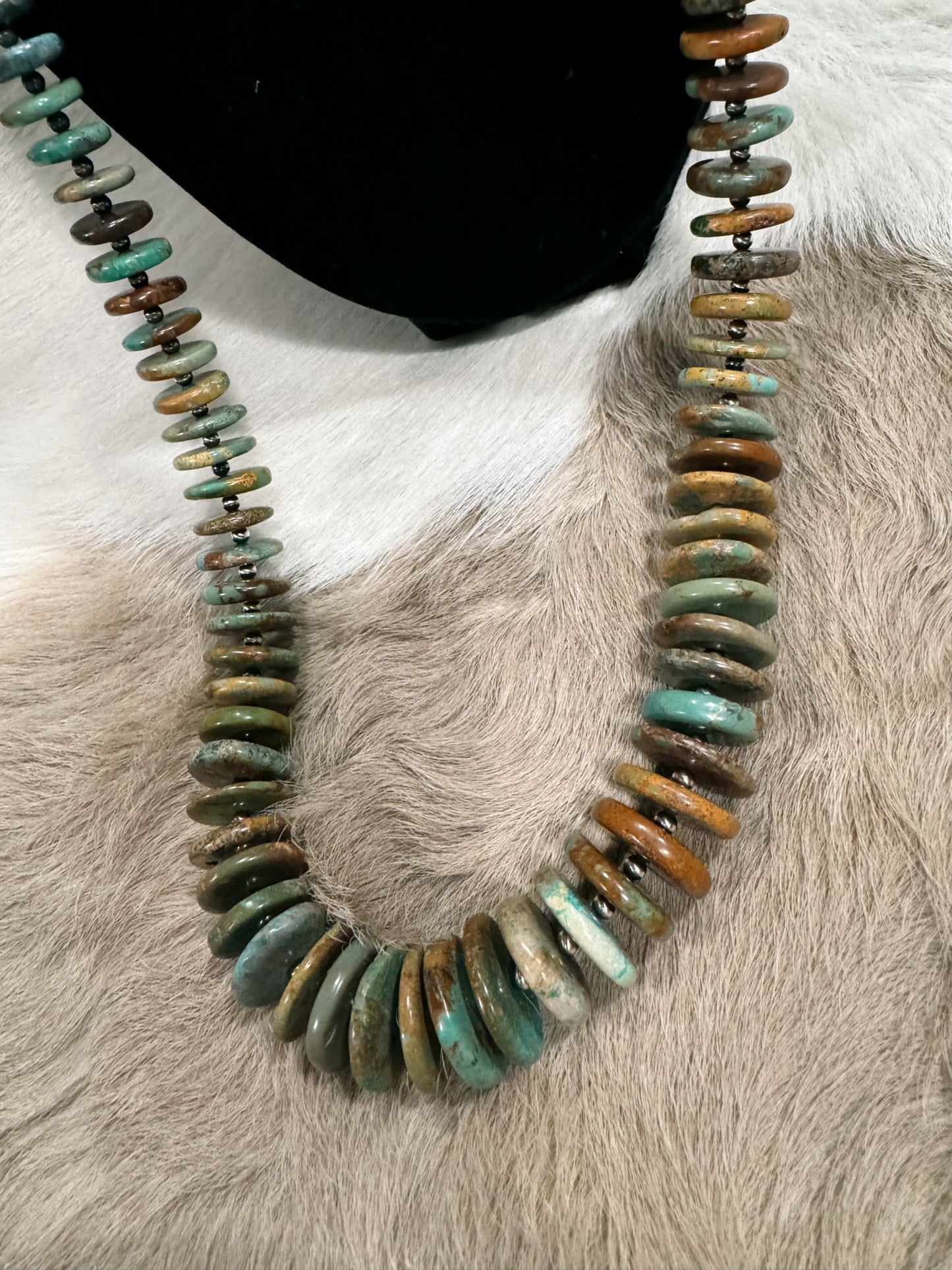 Graduated Turquoise & Navajo Pearl Necklace