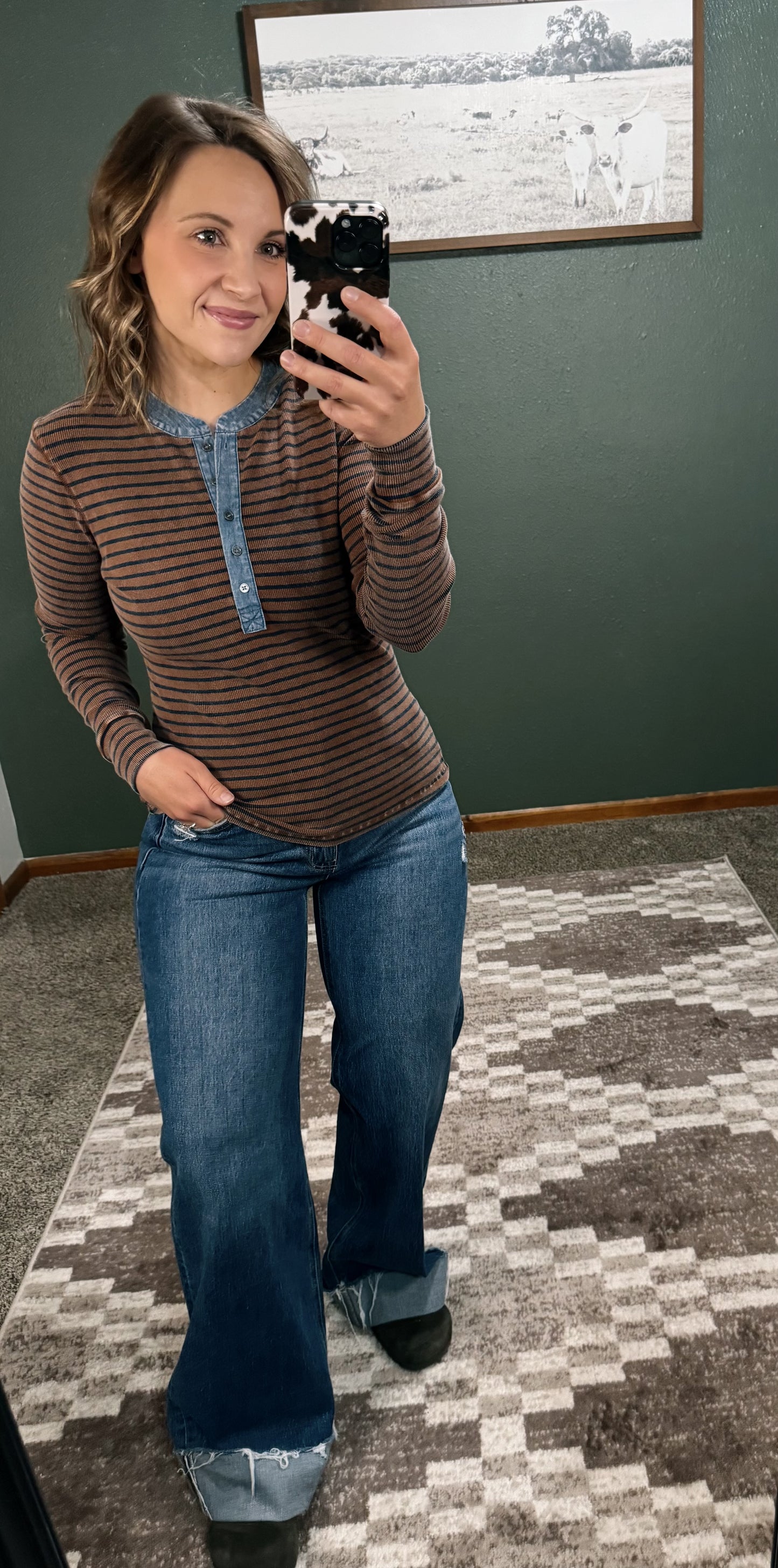 Two Tone Button Down