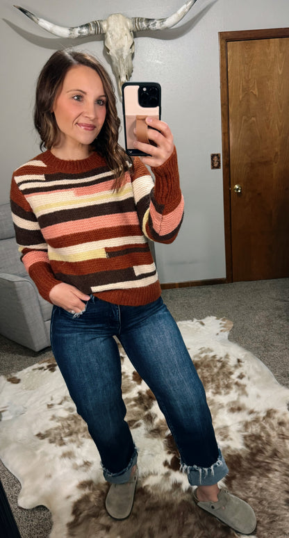 Multi-Color Stripe Sweater