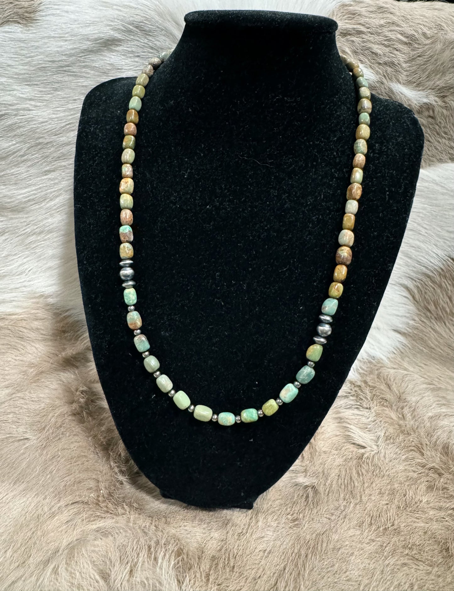 Navajo Pearl & Turquoise Necklace