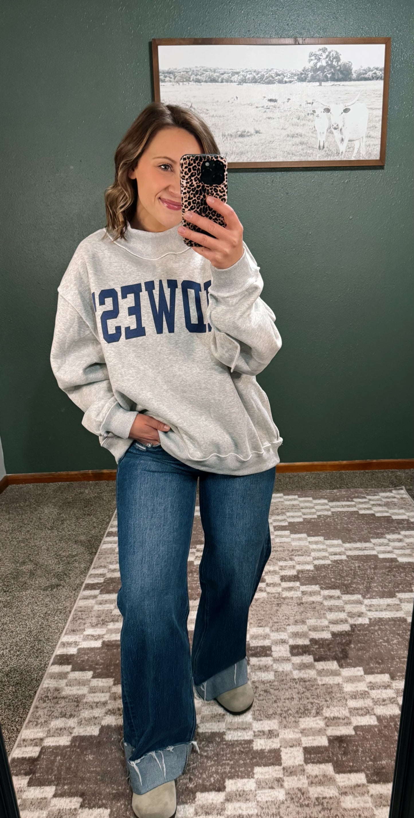 Midwest Mock Neck Sweatshirt