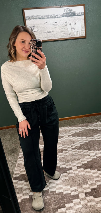 Mineral Washed Barrel Pants