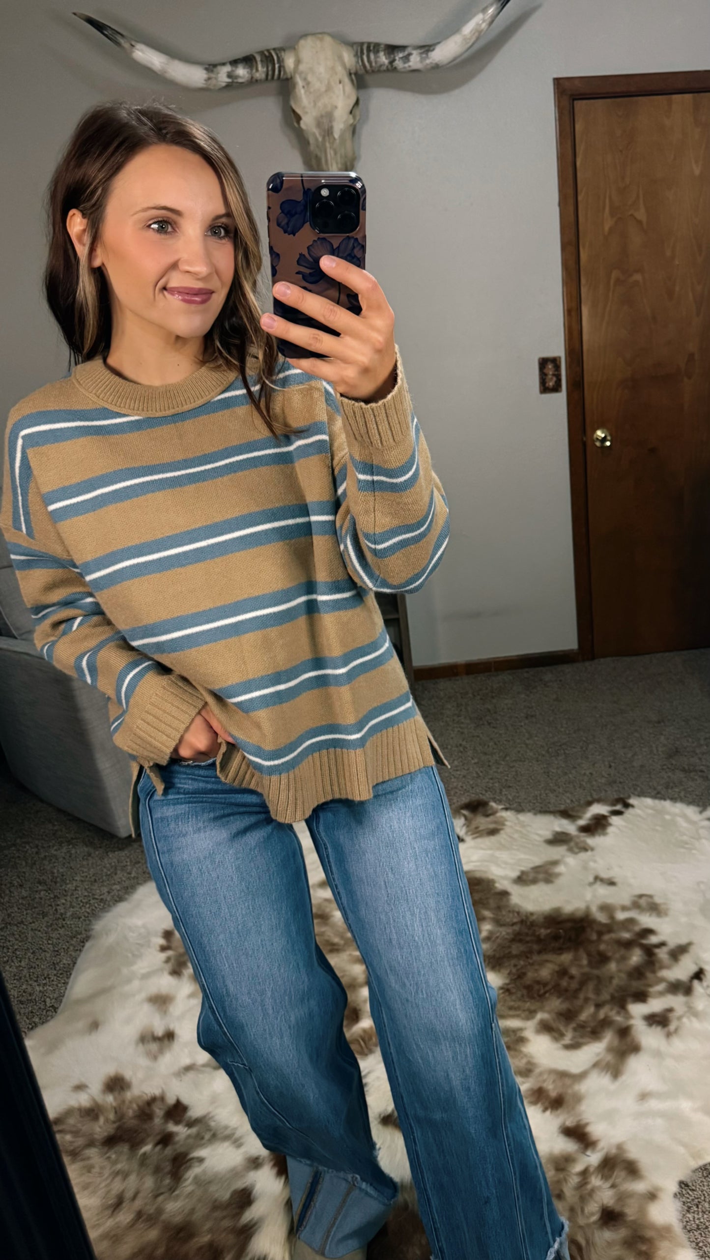 Striped Knit Sweater