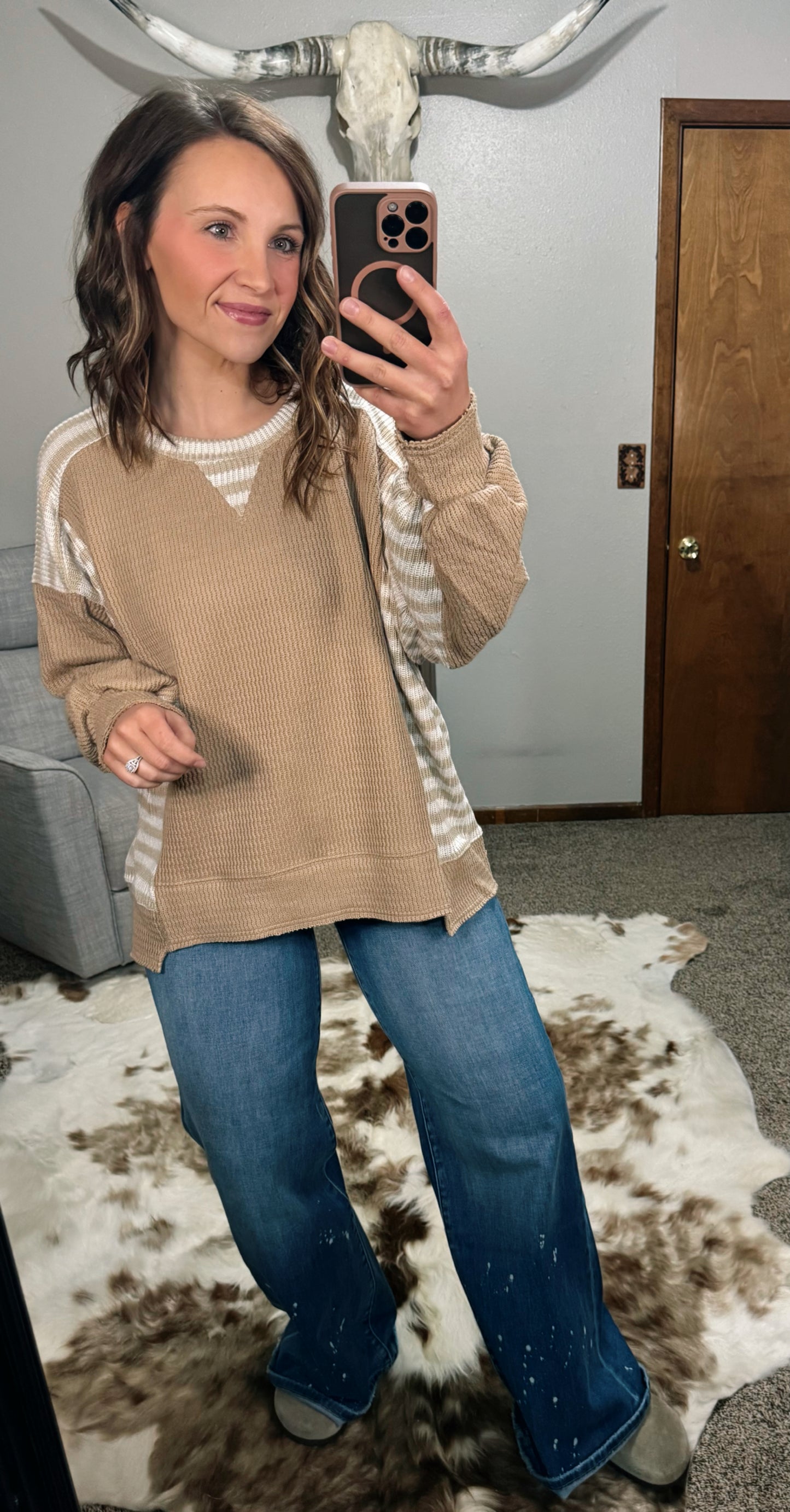 Stripe Knit Pullover