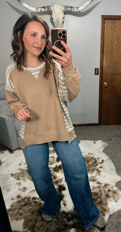 Stripe Knit Pullover