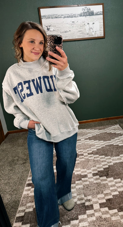 Midwest Mock Neck Sweatshirt