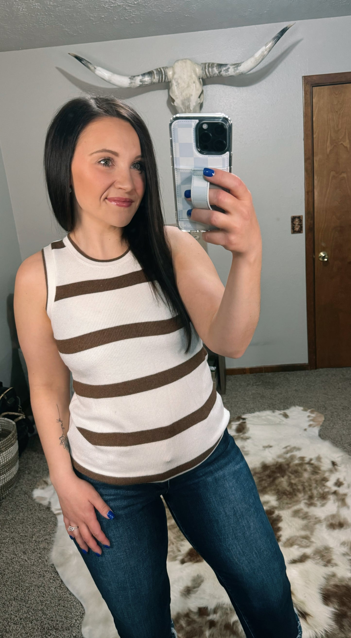 Striped Sweater Tank