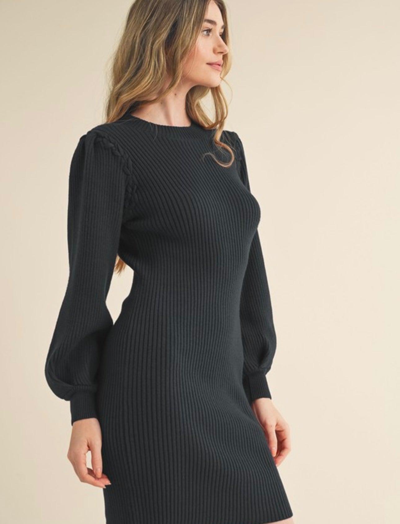 Ribbed Sweater Dress