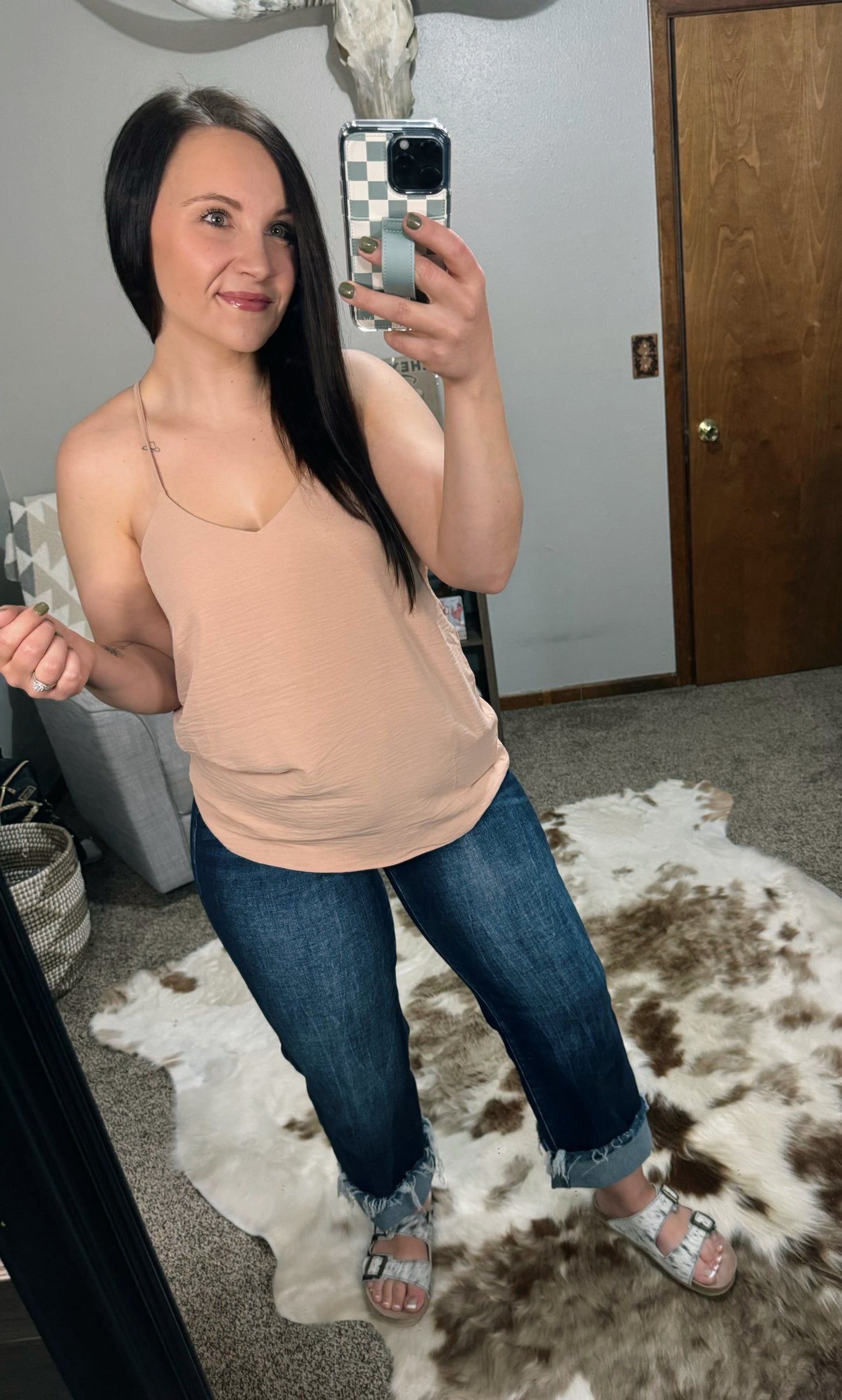 Brush V-neck Cami