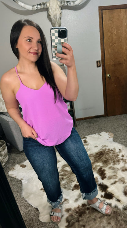 Bright Mauve V-neck Cami