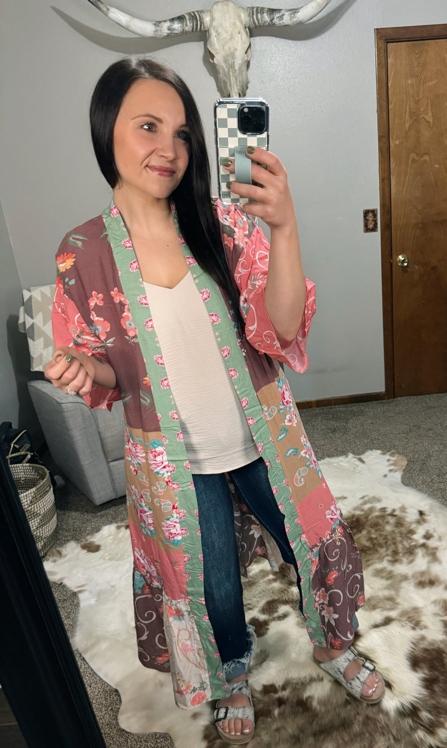 Floral Patchwork Kimono