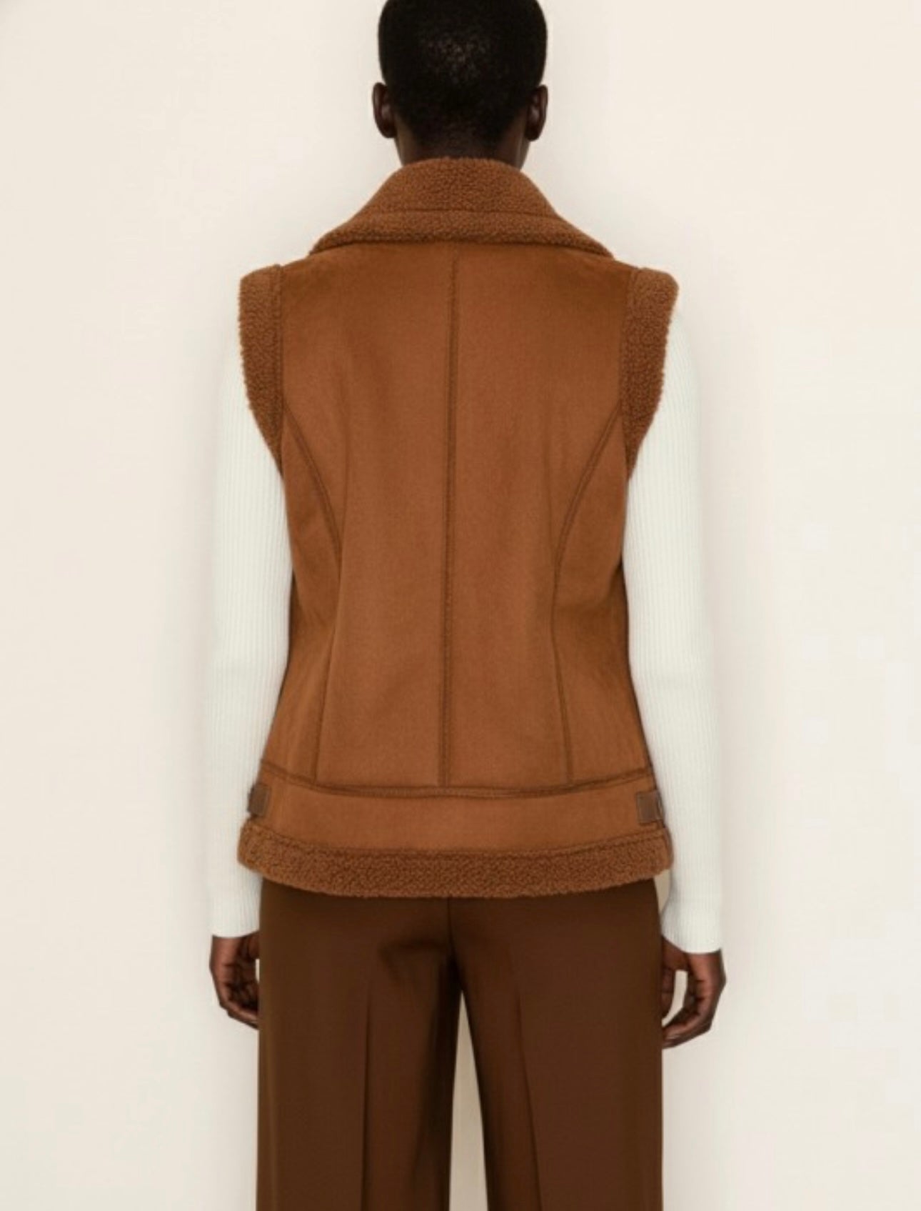 Faux Fur Trim Vest
