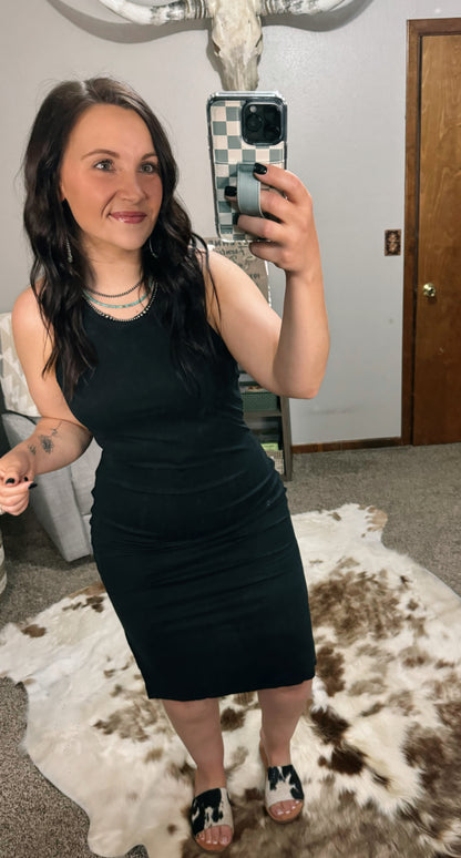 Black Midi Dress