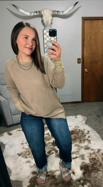 Taupe/Olive Thermal Tunic