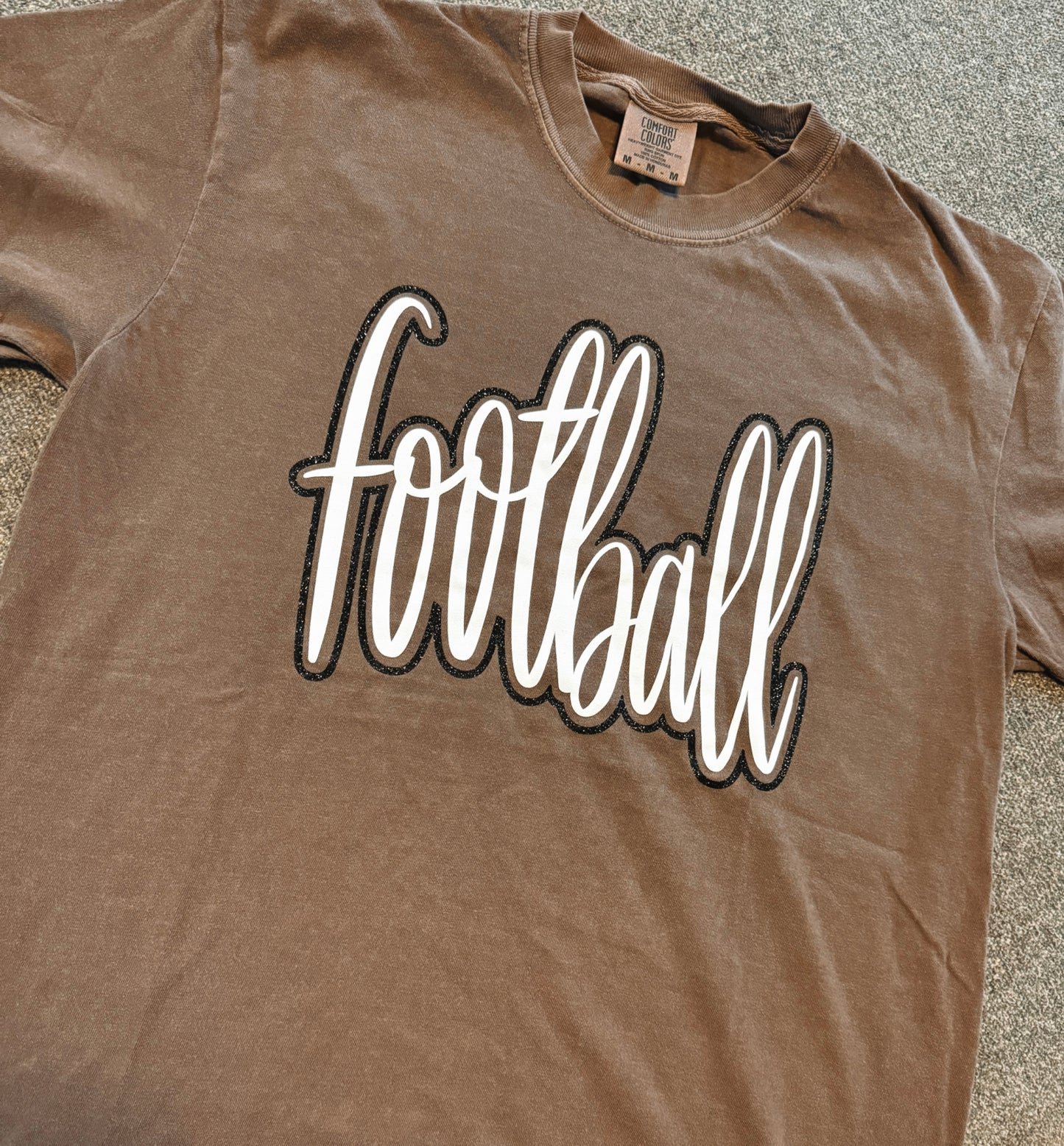 Espresso Football Tee