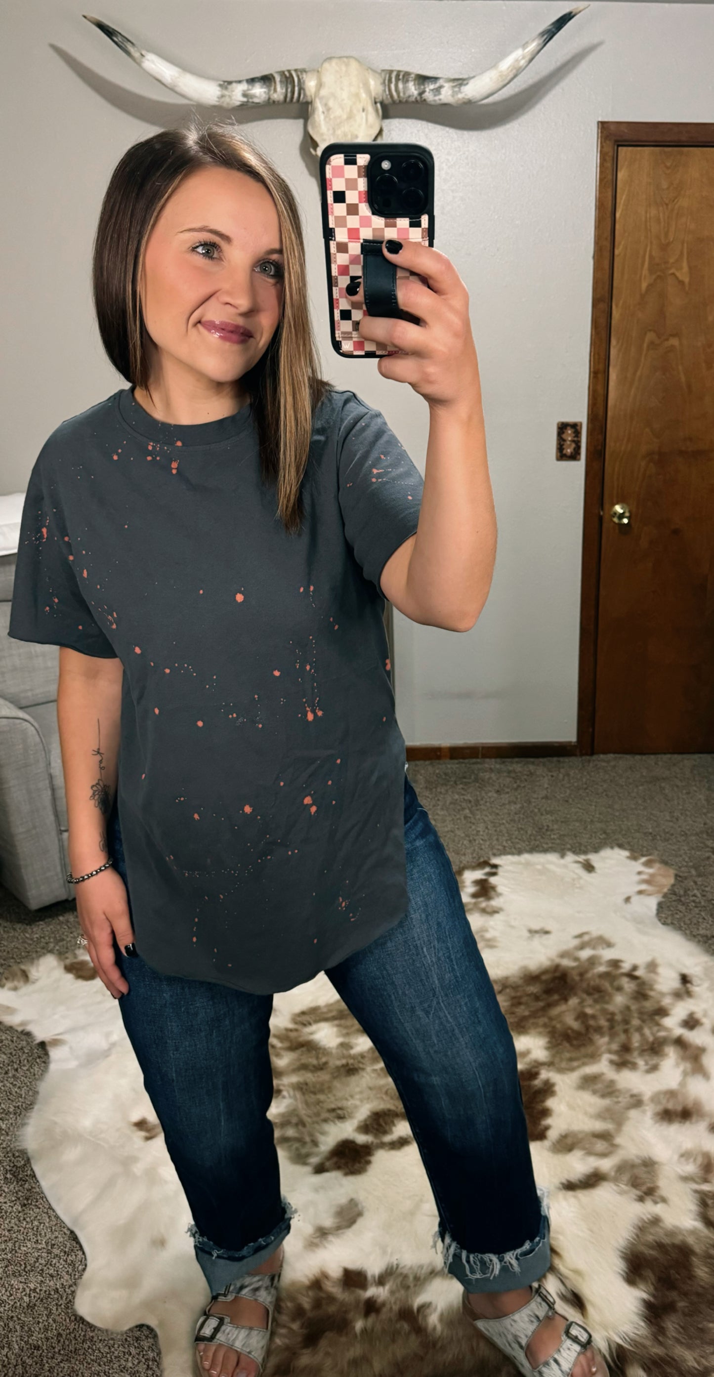 Bleach Splatter Tee - Ink