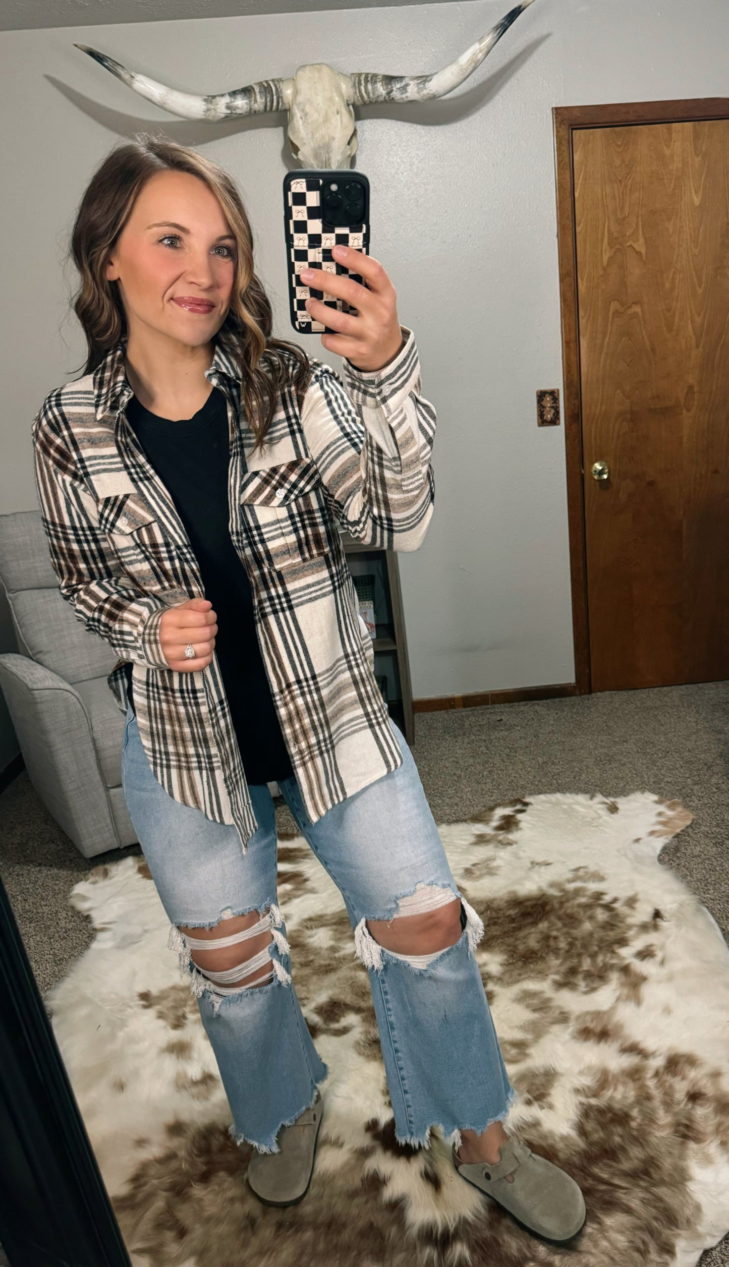 The Neutral Plaid Flannel