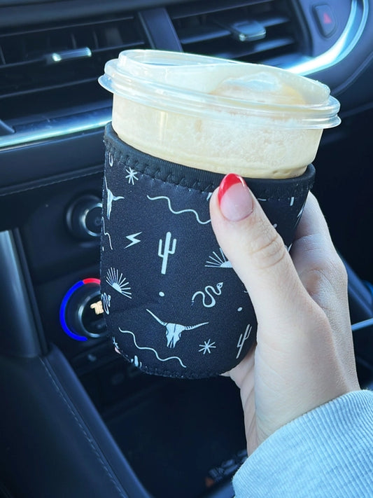 Southwest Iced Coffee Koozie – Black